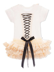 Ruffle-trim short-sleeve bodysuit manufacturer