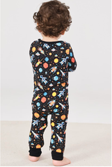 Mono de bebé de bambú con cremallera personalizado a granel