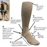 OEM & ODM factory for military tactical socks. Heavy-duty, antibacterial & moisture-wicking socks with reinforced toe and heel. Custom logo, color & sock height available. BSCI certified, accept small & bulk export orders.