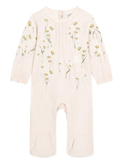 Daisy-print romper set manufacturer