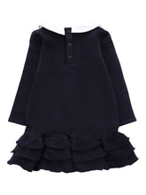 Peter-Pan-collar ruffle-trim dress manufacturer