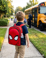 OEM & ODM factory for 3D molded licensed kids backpacks. 3D EVA embossed Spider-Man school bag