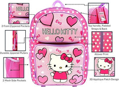 OEM & ODM bag factory for 16-inch Hello Kitty large cargo school backpack with multi-pockets.