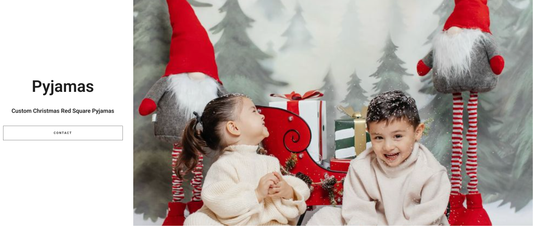 Custom Christmas Red Square Pyjamas