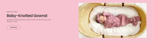 Baby-Knotted Gownst manufacturer