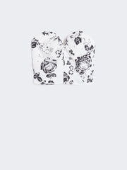 Printed silk corset top manufacturer