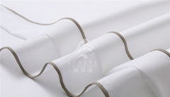 Hotel Double Lines Embroidery Duvet Cover