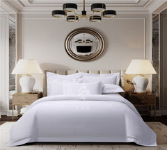 Hotel Double Lines Embroidery Bedding Set