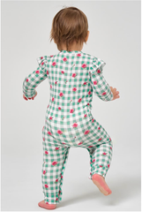 Customized Bulk Bamboo Ribbed Baby Jumpsuit