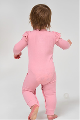 Customized Bulk Bamboo Ribbed Baby Jumpsuit