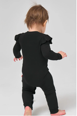 Customized Bulk Bamboo Ribbed Baby Jumpsuit
