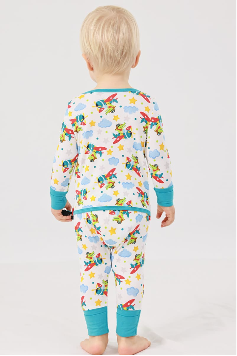 Customized Bulk Bamboo Baby Back-Opening Jumpsuit