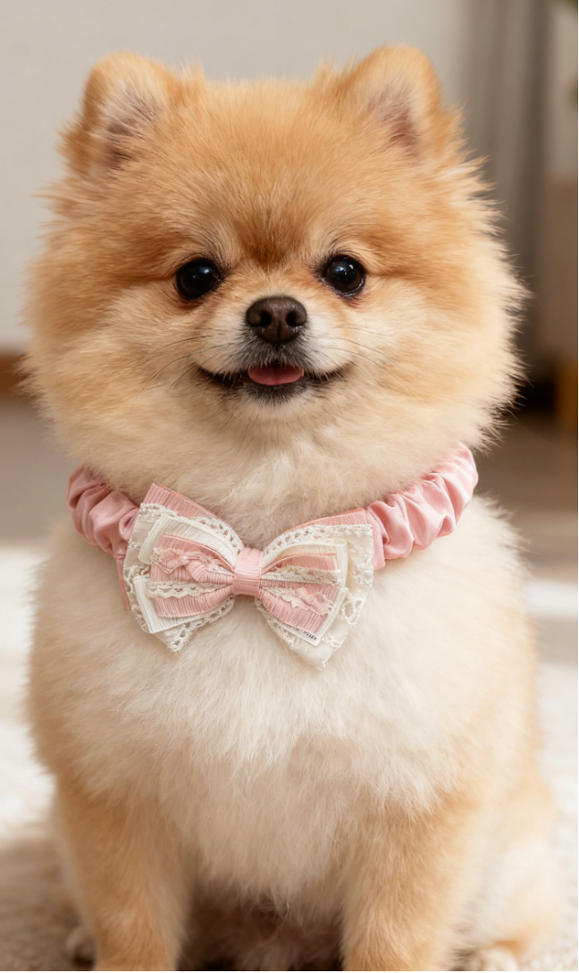 Client-designed pet bow tie customization