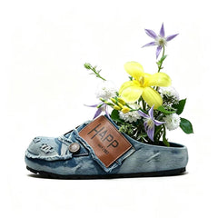 Denim Wedding "The Whole of You" Mules | Wabi-Sabi Love Story Slip-Ons | Raw Edge Distressed Denim Shoes | Unique Bridal/Artisanal Footwear