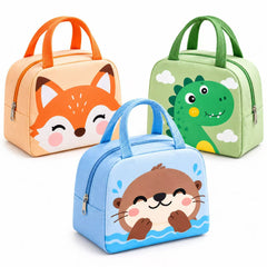 Direct factory for custom premium animal print kids lunch bags. Food-grade aluminum foil lining keeps food warm or cold, great for school meals. Custom logo & patterns available, BSCI certified, accept small & bulk export orders.