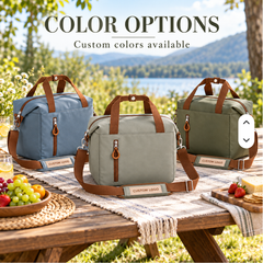 Direct factory custom modern insulated lunch bags with custom logo. Zipper front pocket, heat & cold retention, adjustable shoulder strap, great for office use. BSCI certified, accept small & bulk orders, one-stop bag customization.