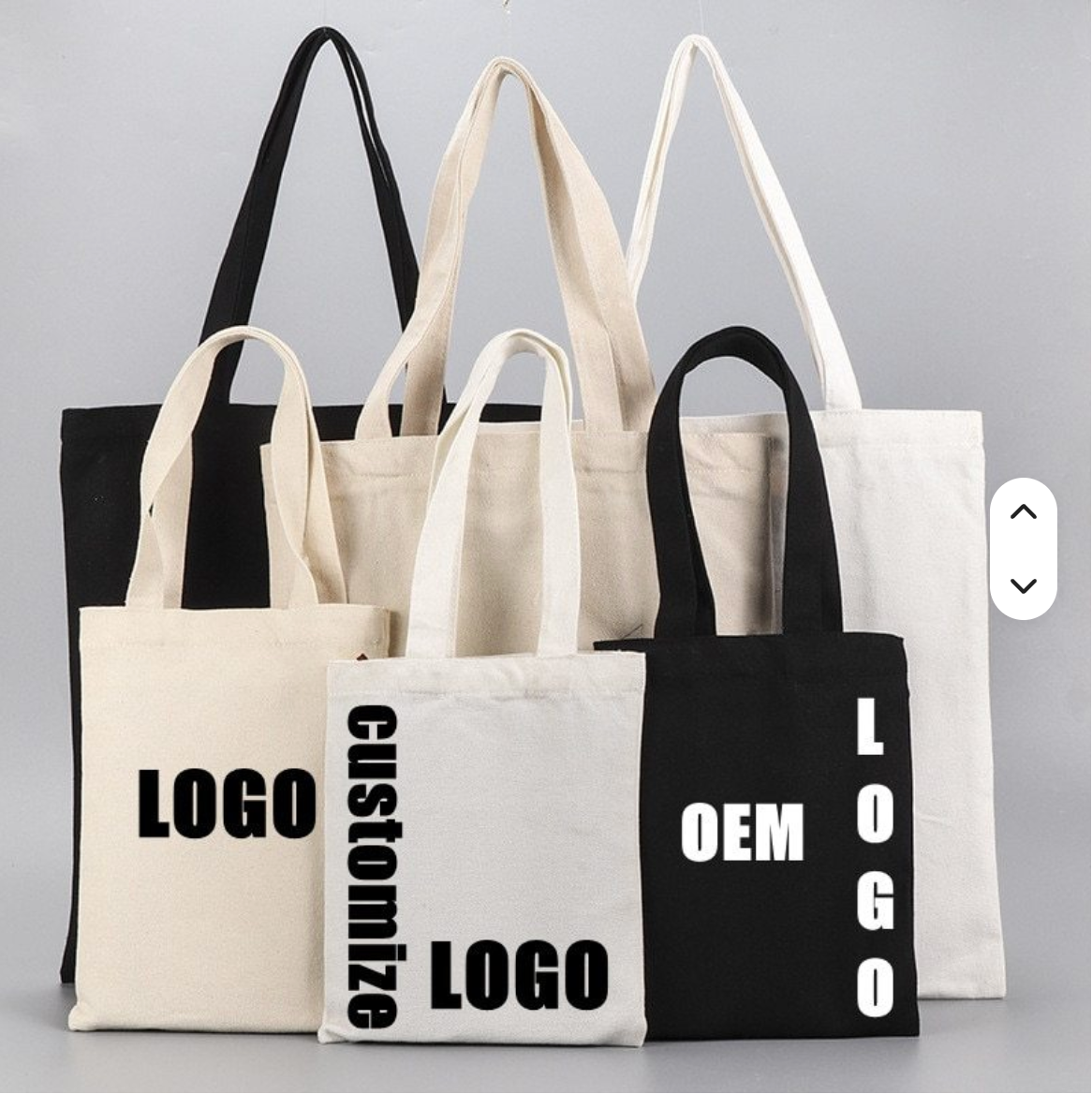 OEM & ODM factory for eco-friendly reusable organic cotton canvas tote shopping bags. Custom logo printing available. Sustainable & durable organic cotton material, BSCI certified. Accept small & bulk orders, one-stop custom bag service.