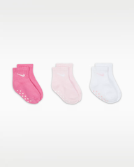 OEM & ODM factory for baby socks. Class A safe infant cotton socks with seamless stitching, soft & breathable. Custom cartoon print and anti-slip silicone sole available. BSCI certified, meets EU & US baby safety standards. Accept small & bulk orders.