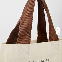 Cotton Canvas Tote Bag, Minimalist Letter Printed Canvas Shopping Bag, Reinforced Strap Canvas Gift Handbag for Daily Commute & Picnic