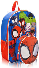 OEM & ODM licensed IP bag factory for Fast Forward Spider-Man 15 inch kids backpack & insulated lunch box set