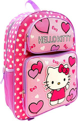 OEM & ODM bag factory for 16-inch Hello Kitty large cargo school backpack with multi-pockets.