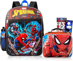 OEM & ODM licensed IP bag factory for Spider-Man boys school backpack & insulated lunch box bundle