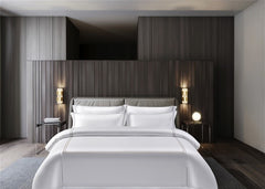 Grey Pure Cotton Bedding Set