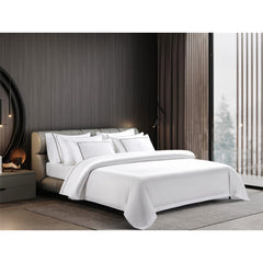 Hotel Double Brown Lines Embroidery Bedding